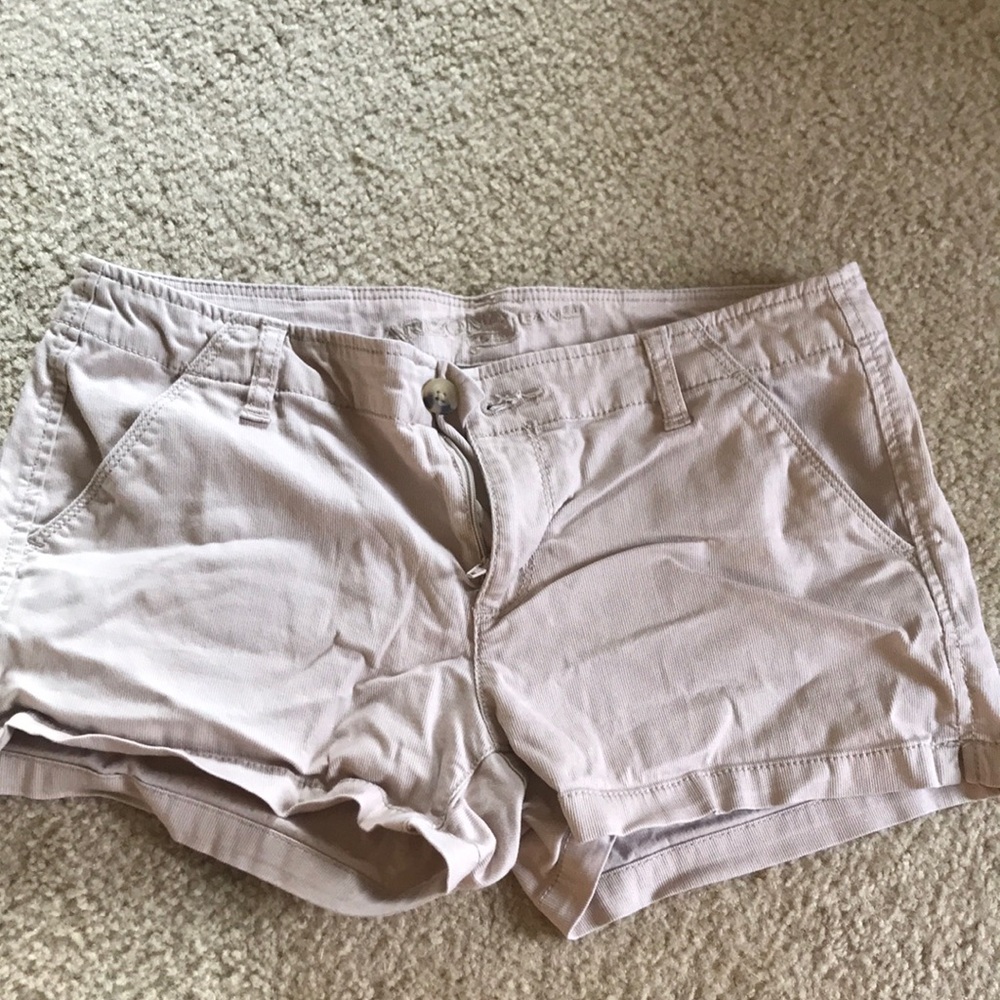 Khaki colored shorts
